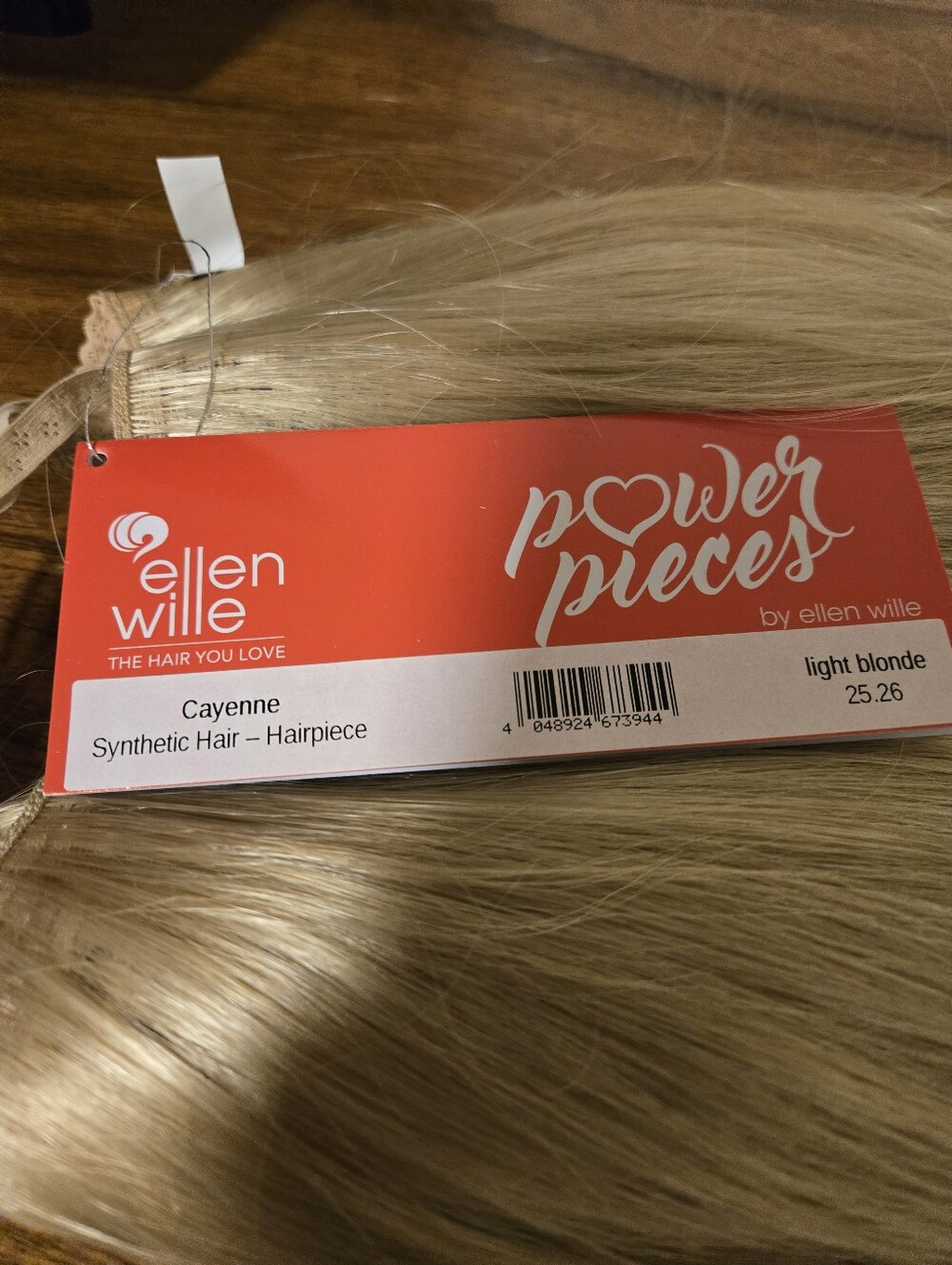 Ellen Willie Hair Piece, Halo, Hat Wig. Style: Cayene. Color: Light Blonde. NWT - Picture 5 of 8